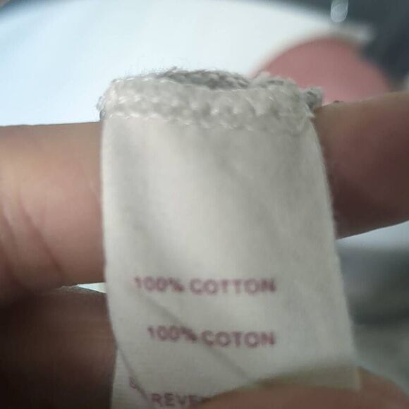 Free People Heathered Gray Henley Ribbed Cuff 100% Cotton S Small - Picture 5 of 8